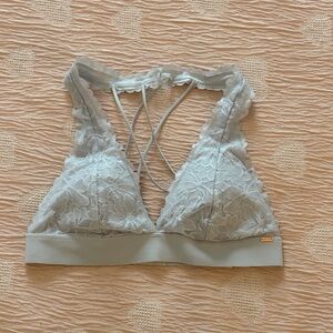 PINK Victoria's Secret Soft light blue Lace Bralette